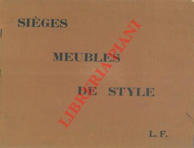 Sièges meubles de style