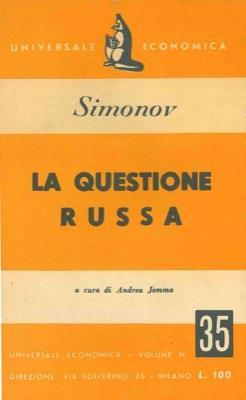 La questione russa - Konstantin Simonov - copertina