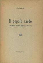 Il popolo sardo. Lineamenti di storia politica e letteraria