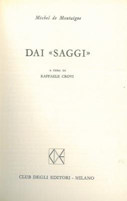 Dai "Saggi"