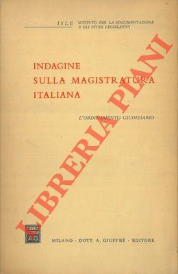 Indagine sulla Magistratura italiana. L'ordinamento giudiziario