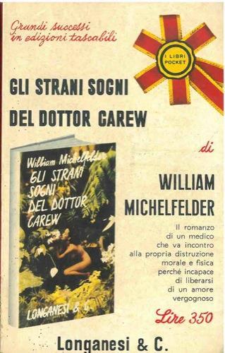 Gli strani sogni del dottor Carew - William Michelfelder - copertina