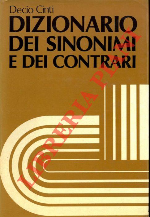 Dizionario dei sinonimi e dei contrari