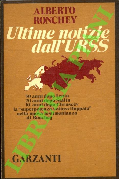 Ultime notizie dall'URSS - Alberto Ronchey - copertina