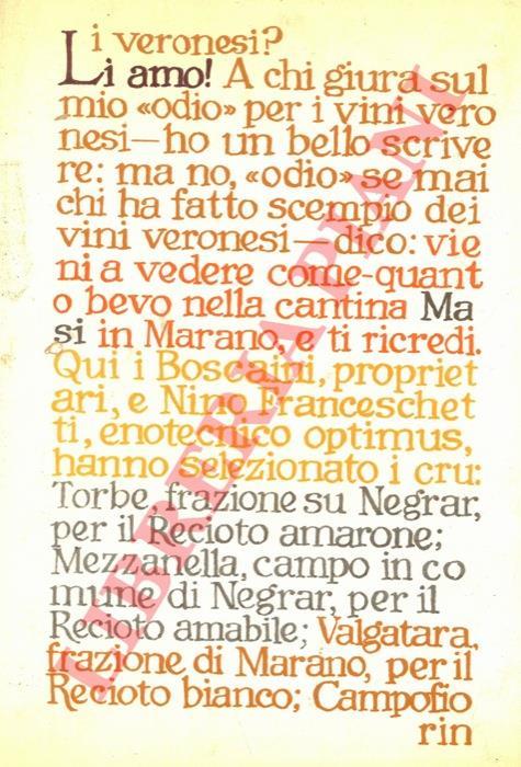 Veneto Verona Valpolicella: Masi 6 generazioni all'ombra della vigna - Giovanni Vicentini - copertina