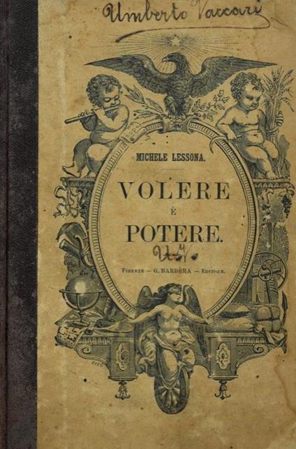 Volere è potere - Michele Lessona - copertina