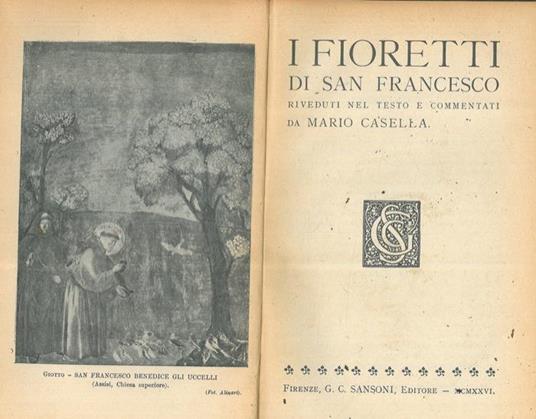 I fioretti di San Francesco - Mario Casella - copertina