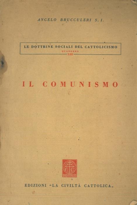 Il comunismo - Angelo Brucculeri - copertina