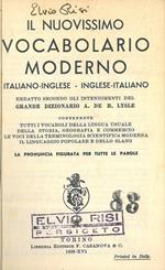 Il nuovissimo vocabolario moderno italiano-inglese. Inglese-italiano