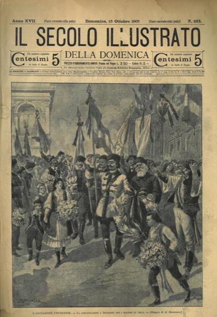 L' agitazione ungherese. La dimostrazione a Budapest per i martiri di Arad - A. Bonamore - copertina