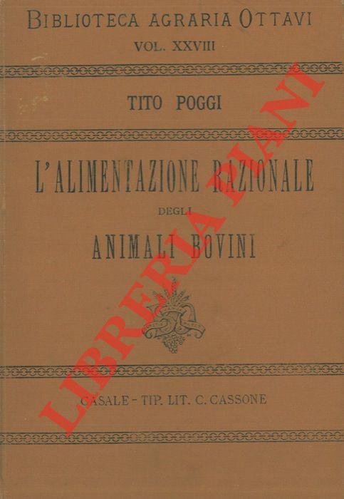 L' alimentazione razionale degli animali bovini