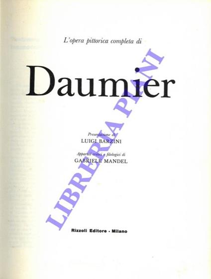 L' opera pittorica completa di Daumier - Luigi Barzini - copertina