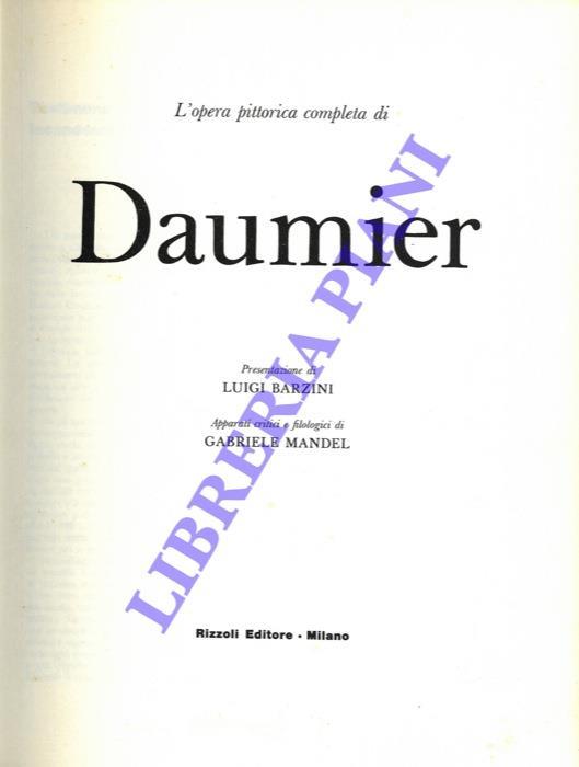 L' opera pittorica completa di Daumier - Luigi Barzini - copertina