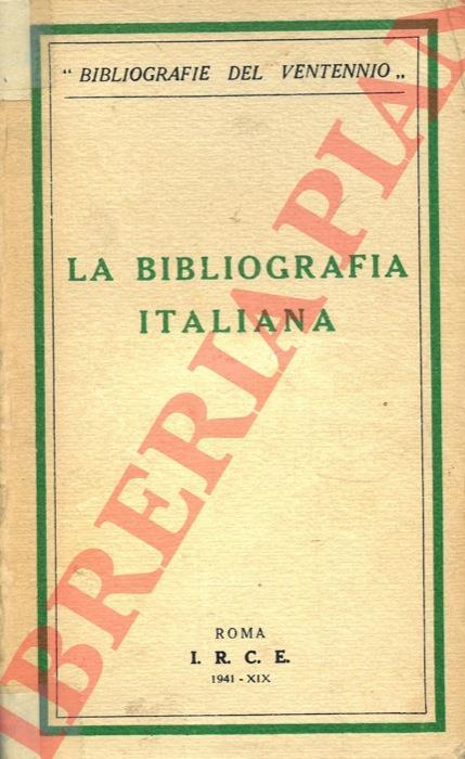 La bibliografia italiana - copertina