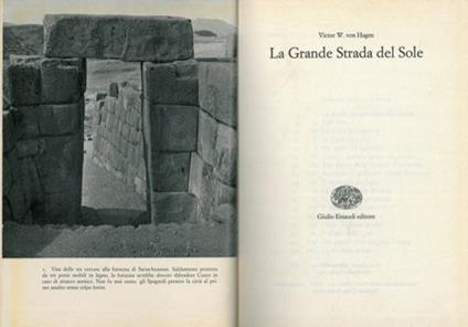 La grande Strada del Sole - Victor von Hagen - copertina