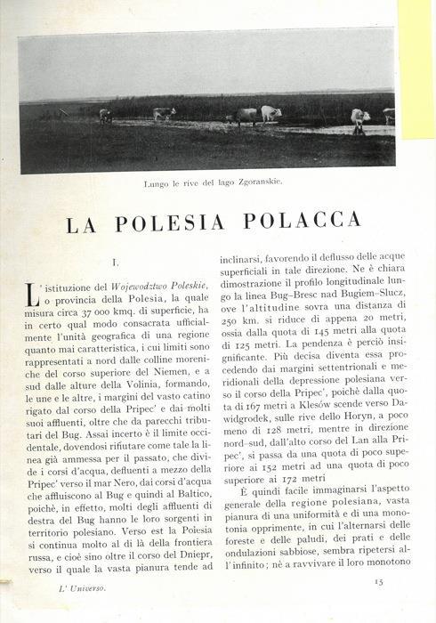 La Polesia polacca - Giorgio Pulle' - copertina