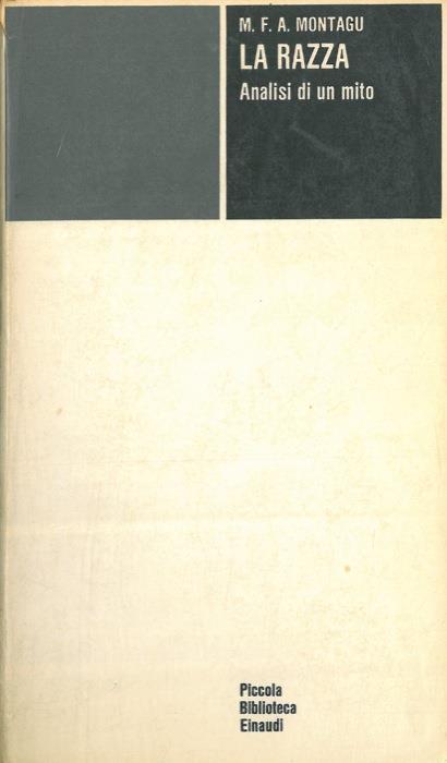 La razza. Analisi di un mito - copertina