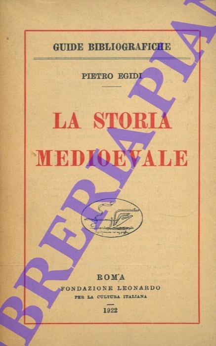 La Storia Medioevale - Pietro Egidi - copertina
