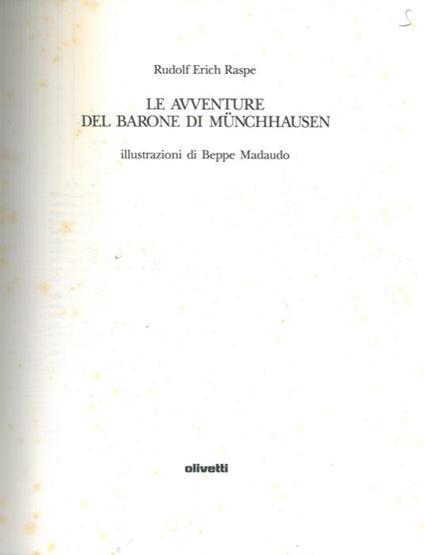 Le avventure del Barone di Munchhausen - Rudolf Raspe - copertina