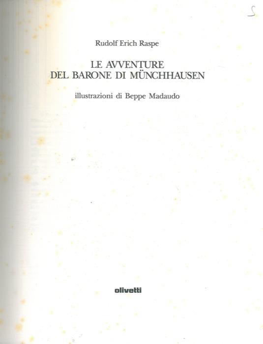 Le avventure del Barone di Munchhausen - Rudolf Raspe - copertina
