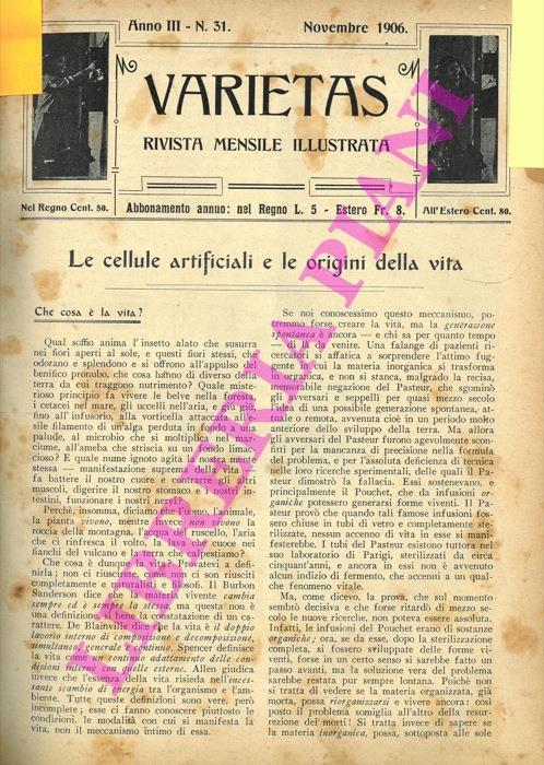 Le cellule artificiali e le origini della vita - Giacomo Lo Forte - copertina