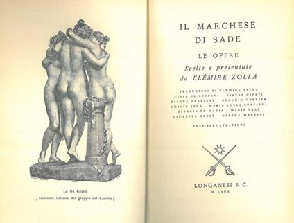 Le opere - François de Sade - copertina