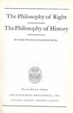 The philosophy of right. The philosophy of history
