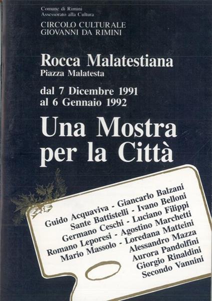Una mostra per la città. Quattordici pittori riminesi - Luciano Bertacchini - copertina