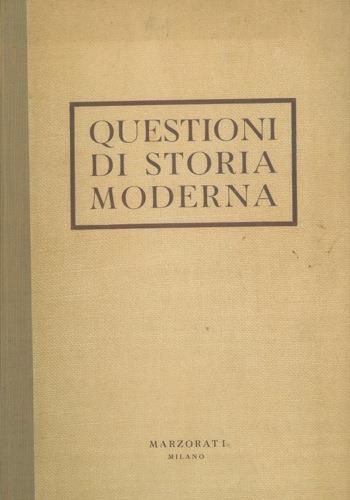 Questioni di storia moderna - Ettore Rota - copertina