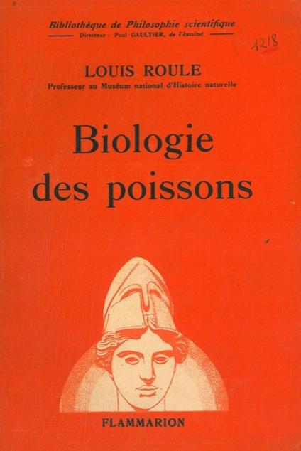 Biologie des poissons - Louis Roule - copertina
