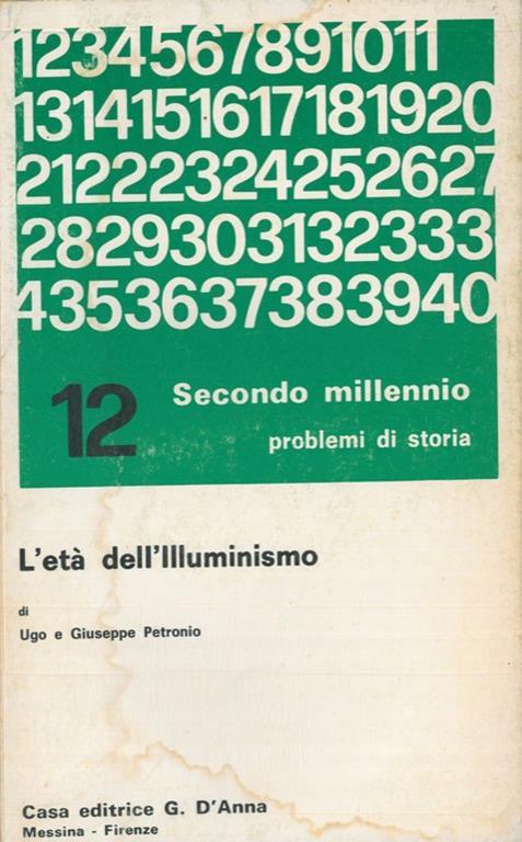 L' età dell'Illuminismo - Ugo Petronio,Giuseppe Petronio - copertina