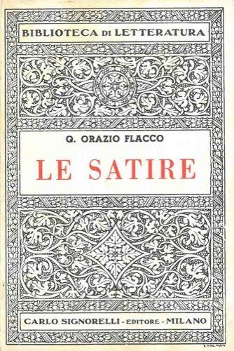 Le satire - Quinto Orazio Flacco - copertina