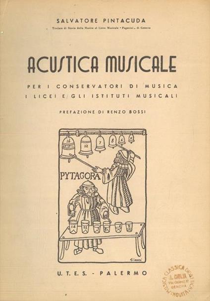 Acustica musicale per i conservatori di musica i licei e gli istituti musicali - Salvatore Pintacuda - copertina