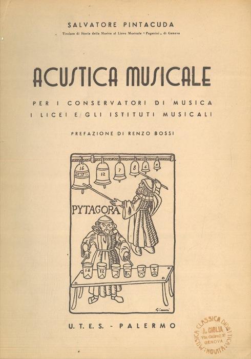 Acustica musicale per i conservatori di musica i licei e gli istituti musicali - Salvatore Pintacuda - copertina