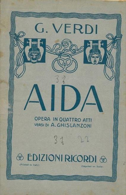 Aida - Giuseppe Verdi - copertina
