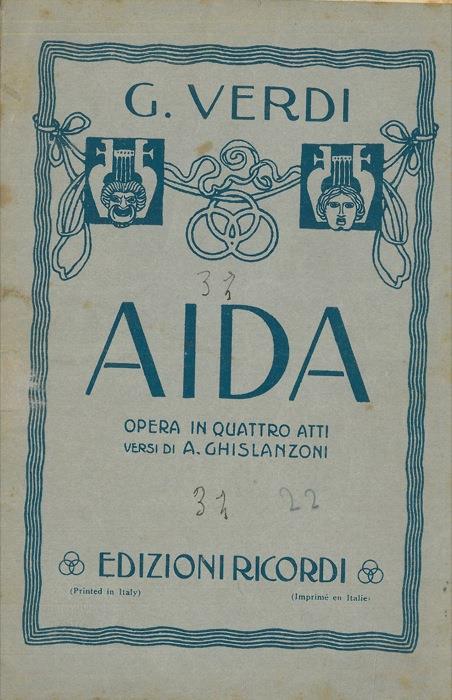 Aida - Giuseppe Verdi - copertina