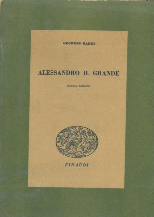 Alessandro il Grande - Georges Radet - copertina