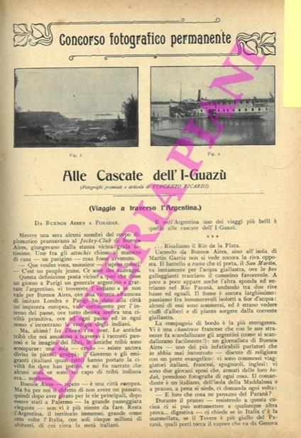 Alle Cascate dell'I-Guazù (Viaggio a traverso lArgentina) - Vincenzo Picardi - copertina