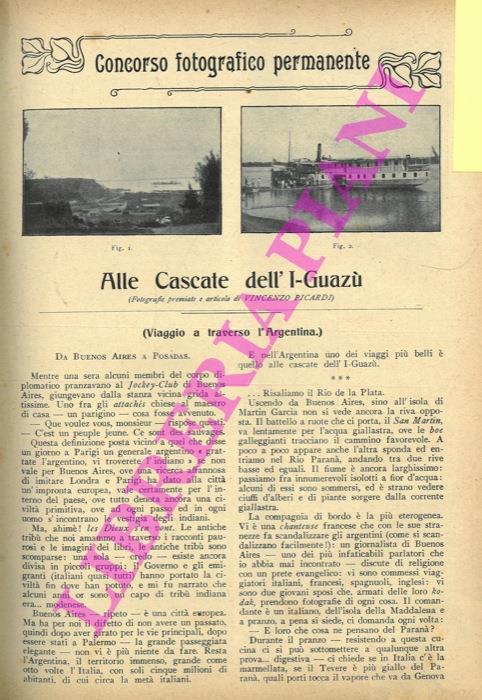 Alle Cascate dell'I-Guazù (Viaggio a traverso lArgentina) - Vincenzo Picardi - copertina