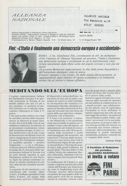 Alleanza Nazionale - copertina