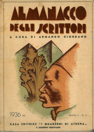 Almanacco degli scrittori 1936 - Armando Giordano - copertina