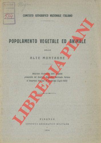 Popolamento vegetale ed animale delle alte montagne