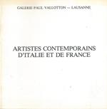 Artistes contemporains d'Italie et de France. Huiles et acquarelles