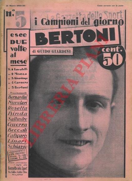 Bertoni - Guido Giardini - copertina