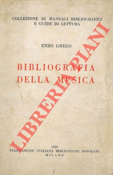 Bibliografia della musica