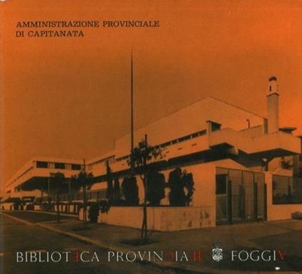 Biblioteca Provinciale di Foggia - copertina