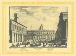 Bologna nel' 700. 16 preziose illustrazioni da collezione di Bologna antica - Pio Panfili - copertina