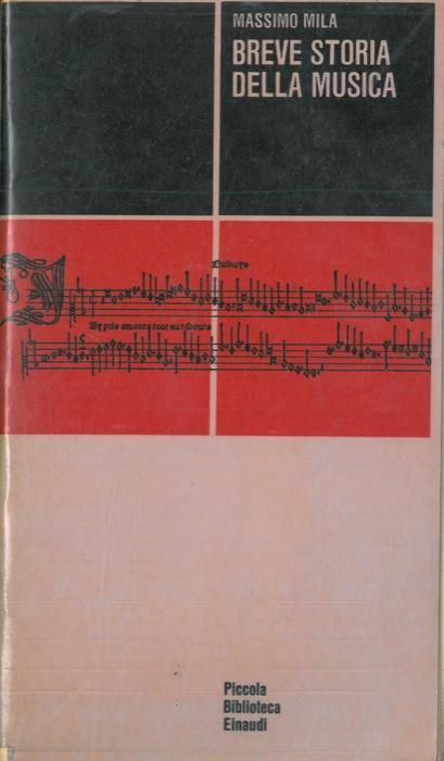 Breve storia della musica - Massimo Mila - copertina