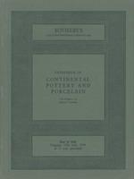 Catalogue of continental pottery and porcelain. The Property of various owners