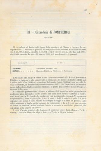 Circondario di Pontremoli - Gustavo Strafforello - copertina